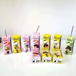 BTS Themed Flavoured Empty Milk Cartons Packaging of Each Member